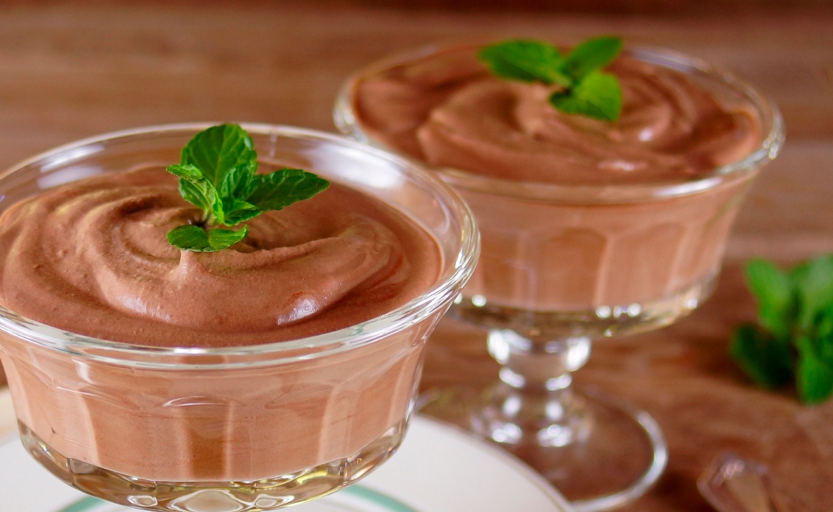 Protein rich and healthy chocolate mousse 