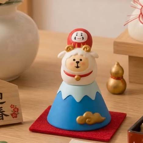 9/7 日本直送concombre 羊年 福重富士小羊擺飾 