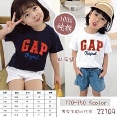 現貨J2 -童裝 GAP 美式休閒潮流男女童T恤 22109