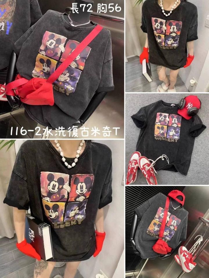 62-42022 洗水米奇復古T