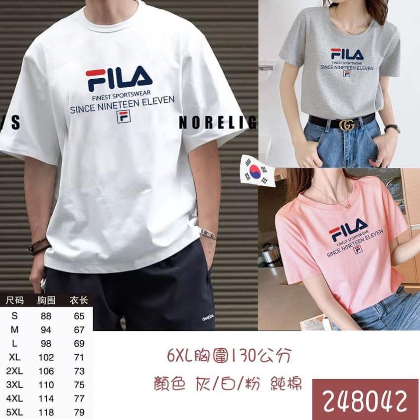 F-FILA 男女休閒情侶T 248042