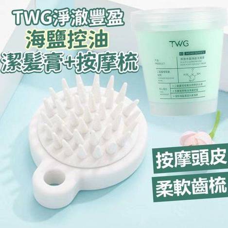 31-47049 淨澈豐盈海鹽控油潔髪膏+按摩梳