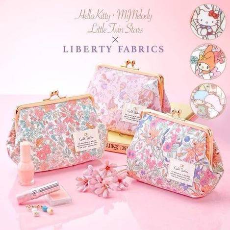 00-14958 日系三麗鷗聯名甜美碎花-化妝包