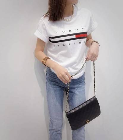 11-18392Q ♥ ᴛᴏᴍᴍʏ 好時髦經典棉感ᴛᴇᴇ