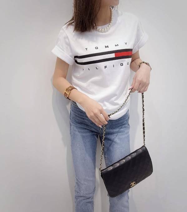 11-18392Q ♥ ᴛᴏᴍᴍʏ 好時髦經典棉感ᴛᴇᴇ