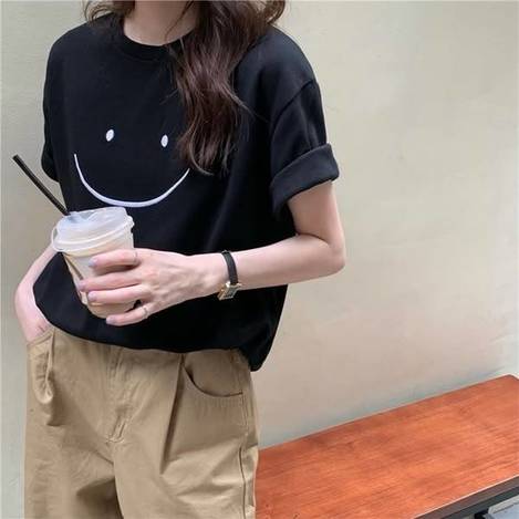 00-55079 可愛微笑休閒tee - 5/08