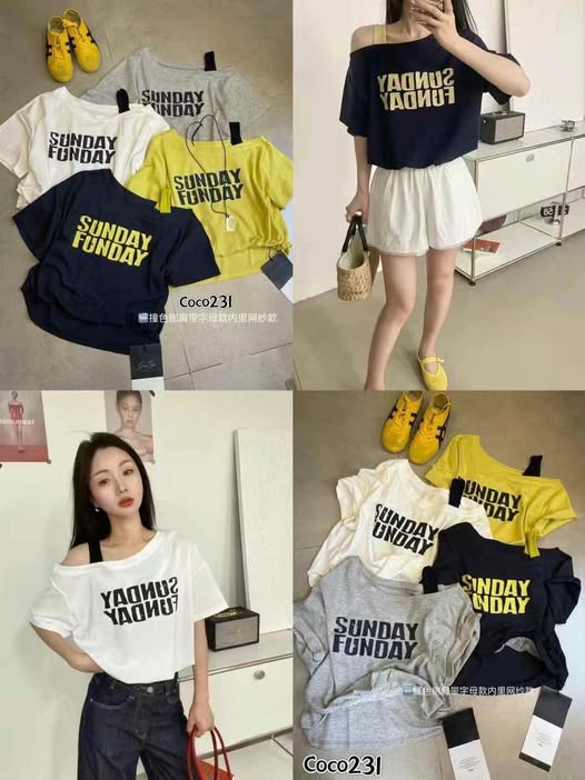 37-231 拼色單挖肩造型上衣