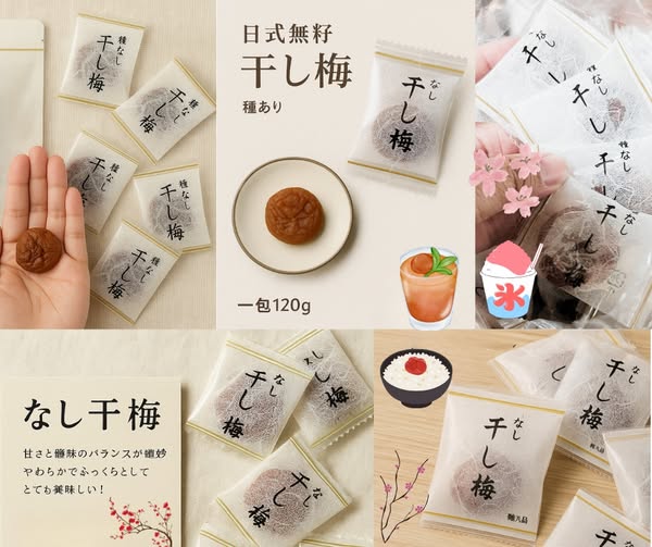 49-58299 日式Ｑ彈無籽梅干120G｜厚肉低鹽・酸甜柔潤の極致逸品