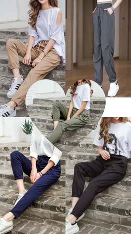 28-2312 新潮工裝男友褲
