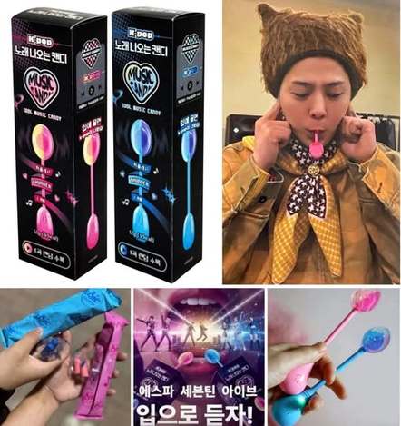 01-韓國爆紅到不行!K-Pop 骨傳導音樂棒棒糖2入組 條碼62427