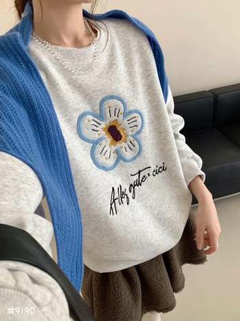 37-9190-1 毛線刺繡花朵