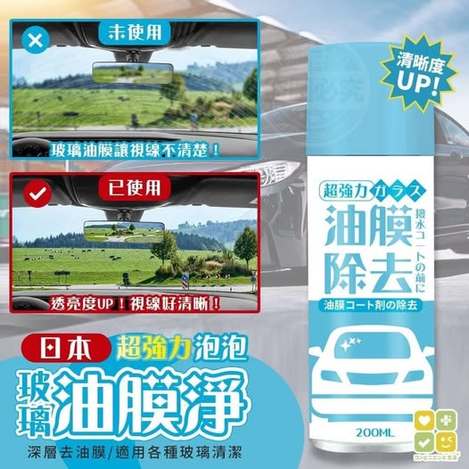 X3 40-行車更安全！賣翻日本CLH泡泡玻璃油膜淨 條碼22056