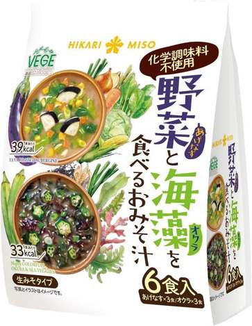 78A-61261 日本 HIKARI MISO 健康蔬菜海藻即食味噌湯 6食入/袋