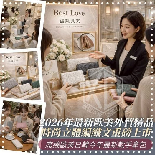 35-62069 質感選擇外貿歐美編織手拿長夾 2023#- 2/12