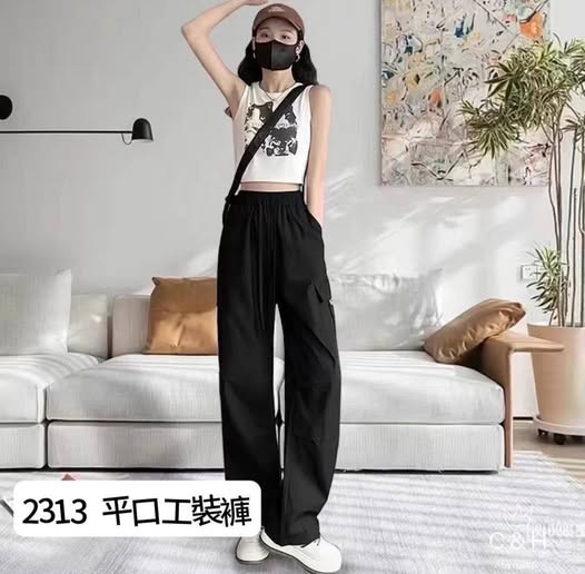 28-2313春夏平口工裝褲