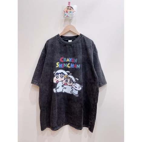 37- 6616 可愛小白裝扮 蠟筆小新舒服水洗棉T 2316-47
