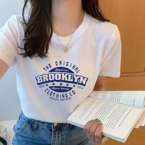 23-63277 女生BROOKLYN棉短T