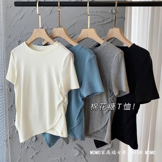 現貨G1 23-63447 側抓皺莫代爾上衣