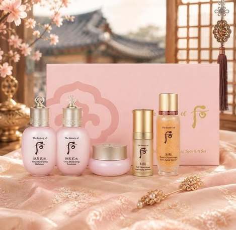 01-42195 韓國WHOO 拱辰享賦活水妍緊緻保濕五件套禮盒