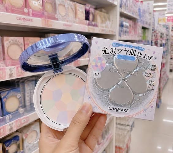 01-17823 日本Canmake限定棉花糖提亮蜜粉餅