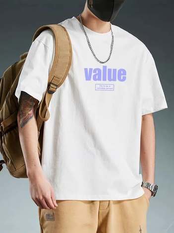 23-66132 男生Value全棉短T