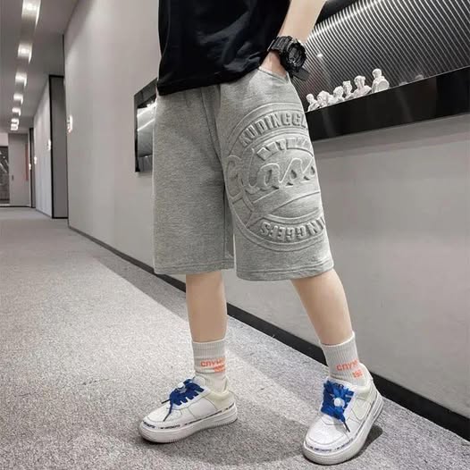 03-923 中大童壓花短褲