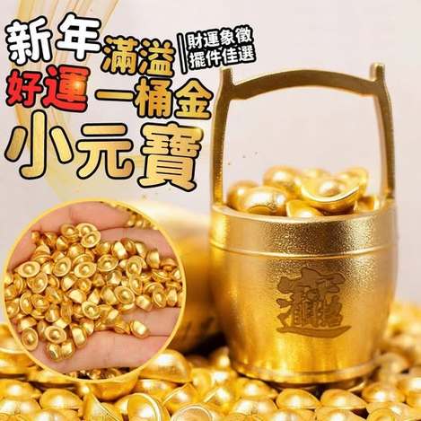R1 40-80780 簡約上品 好運滿溢一桶金小元寶