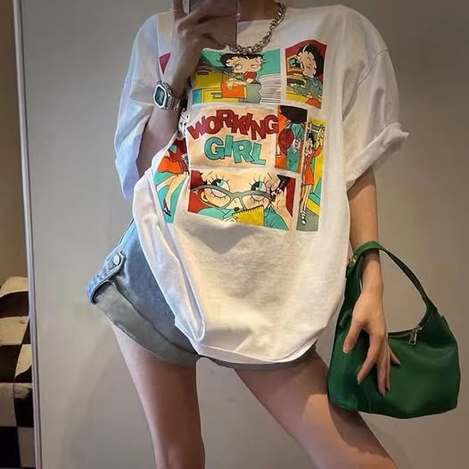 03-1202 美式貝蒂印花T恤