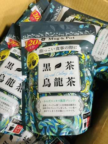 78A-06250 特價限量 - 日本 好市多 Mug & Pot 黑茶烏龍茶 日本茶 普洱茶 決明子 黑烏龍茶 120袋入