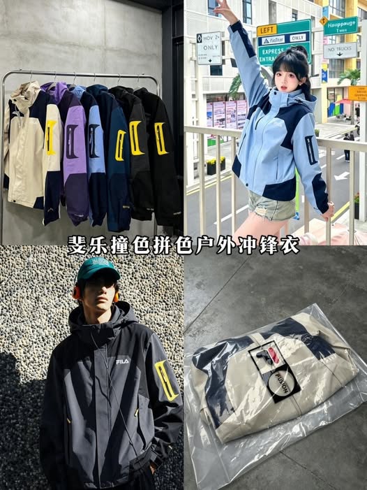 65-68310 撞色拼色戶外衝鋒衣 - 9/01