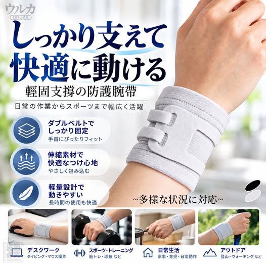 30-610176 日本ウルカ-輕固支撐防護腕帶(盒) - 10/14