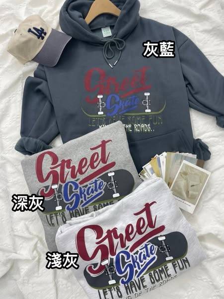 韓國男女同款潮T (滑板復古風1127