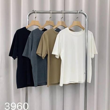 Q0210-Q彈磨毛短T
