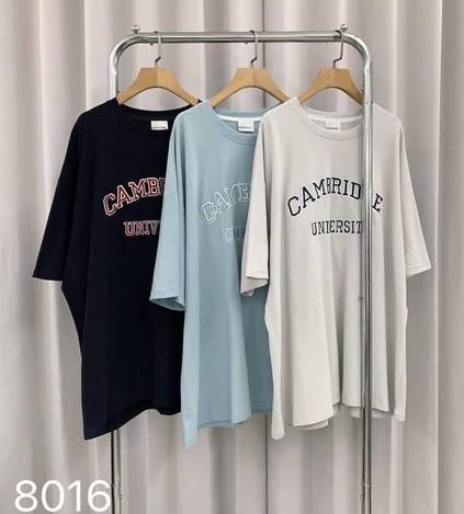 Q*0217 -CAM刺繡大T
