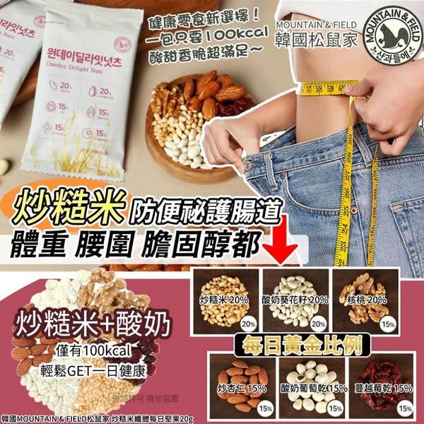 L324 松鼠家 炒糙米纖體每日堅果5包