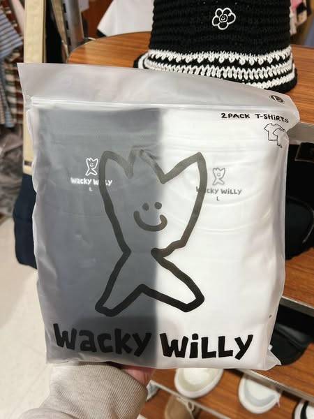 韓國Wacky Willy 火柴人logo素T 兩件組