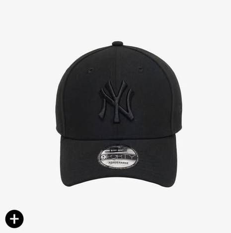 LU*417- MLB New era 立體NY全黑老帽