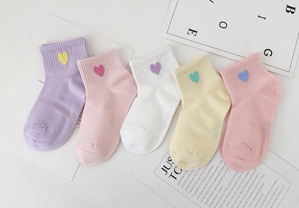 SI*930 多巴胺愛心女童短襪