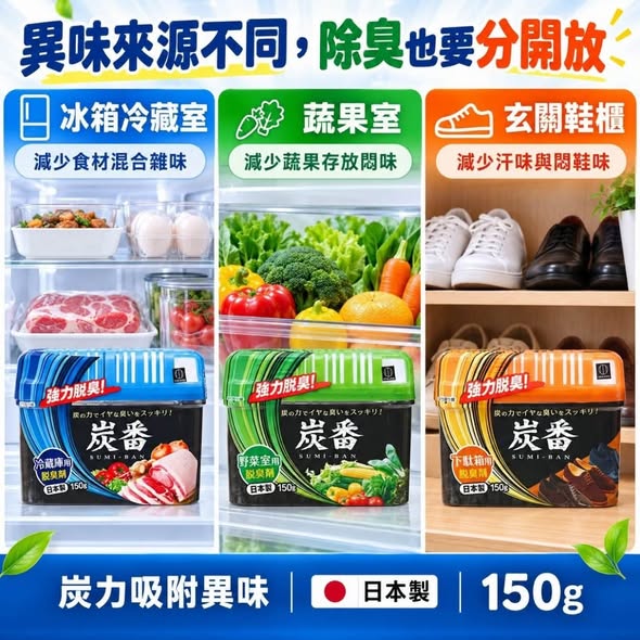R106 日本小久保 炭番除臭劑 1+1