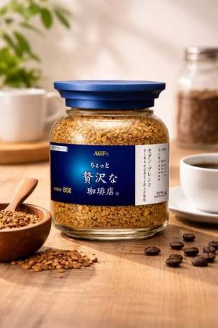 (N2602097)日本 AGF 贅沢奢華咖啡罐(藍)/80g