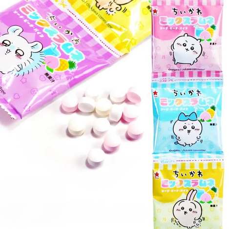 (N2602105)日本 ORION 吉伊卡哇4連綜合汽水風味糖/32g