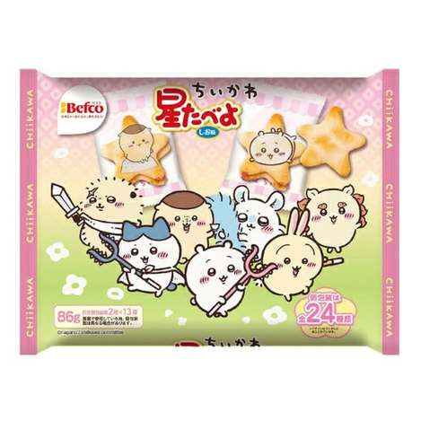 (N2602117)日本 栗山米菓 吉伊卡哇鹽味星星米果/86g
