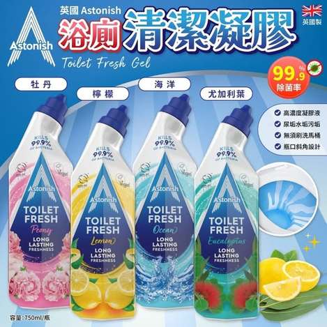 (B2603010)英國 Astonish浴廁清潔凝膠系列4款/750ml