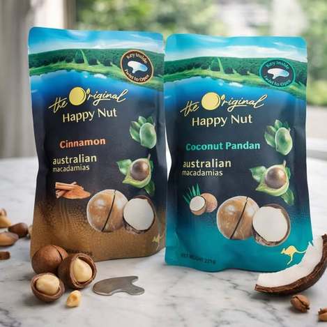 (M2603024)澳洲 HappyNut 帶殼夏威夷果系列2款附開果器/225g