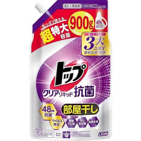 (B2603026)日本 LION 濃縮抗菌洗衣精補充包/900g