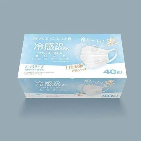 (E2603038)MASCLUB 接觸涼感2D立體口罩/40片