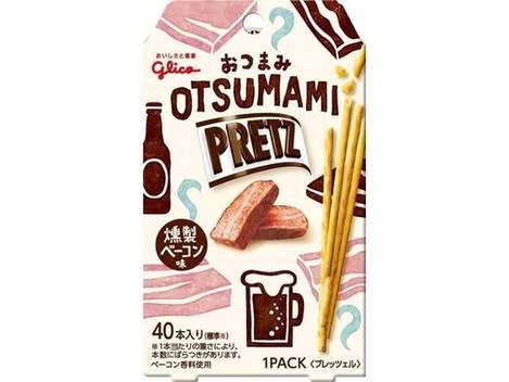(N2604125) 日本 Glico固力果 煙燻培根風味餅乾棒/40入× 2 (組)