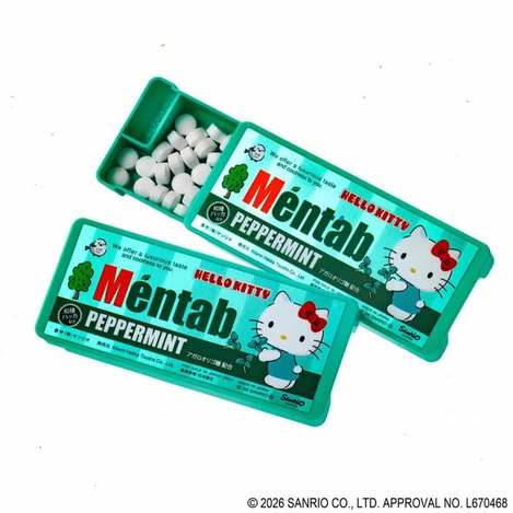(N2604133)日本 Mentab 三麗鷗北見薄荷錠系列/9g