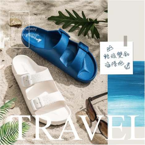 (T2604187)台灣 輕旅雙釦勃肯拖鞋