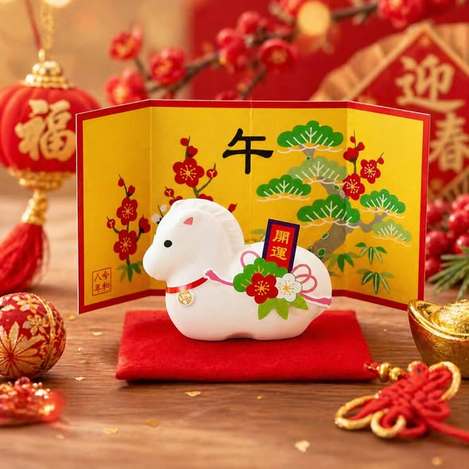 (H2604195) 馬年福運干支石鹼/72g